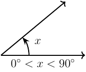 Acute angle