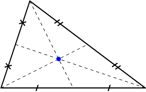 Medians and centroid - acute triangle