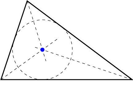 Angle bisector and incentre - acute triangle
