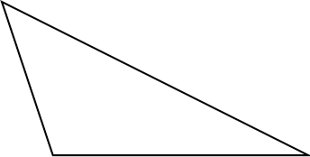Obtuse scalene triangle