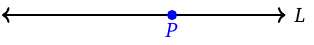 Point contained in a line